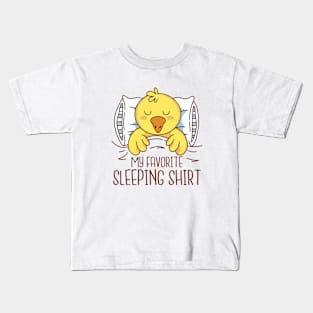 My Favorite Sleeping Shirt Kids T-Shirt